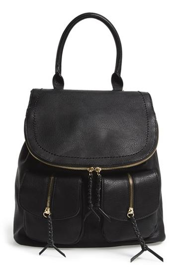 Sole Society Faux Leather Backpack -