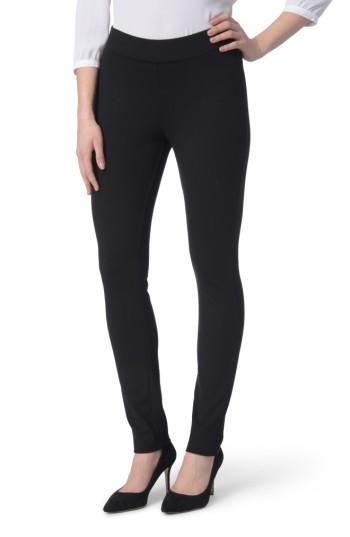 Petite Women's Nydj Ponte Leggings P - Black