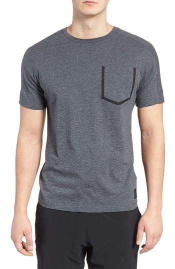 Men's Reebok Training Supply Move Crewneck T-shirt - Grey