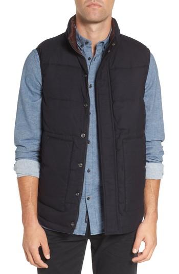 Men's Scotch & Soda Quilted Vest, Size - Blue