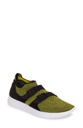 Women's Nike Air Sock Racer Ultra Flyknit Sneaker .5 M - Yellow