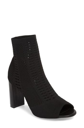 Women's Matisse Can't Stop Open Toe Sock Bootie M - Black