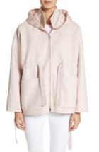 Women's Moncler Anglesite Wool & Cashmere Hooded Jacket - Pink