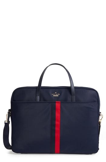 Kate Spade New York Varsity Stripe 15-inch Laptop Bag - Blue