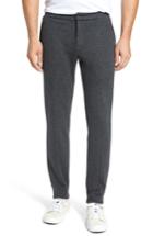 Men's Zanella Jordan Flat Front Cotton Jogger Trousers - Grey