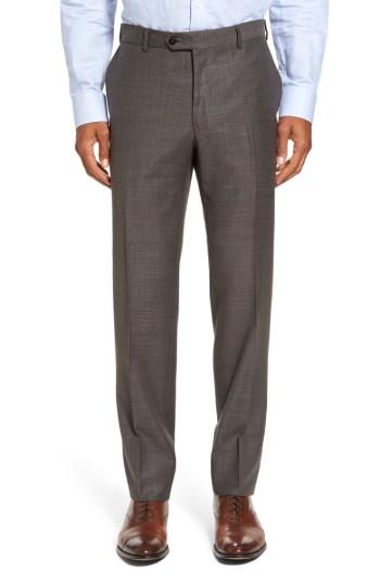 Men's Pal Zileri Classic Fit Trousers Us/ 58 Eu - Brown