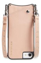 Bandolier Nicole Pebbled Leather 6/7/8 & 6/7/8 Crossbody Case - Pink