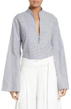 Women's Tanya Taylor Klara Stripe Bell Sleeve Top