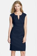 Women's Adrianna Papell Side Pleat Sheath Dress - Blue