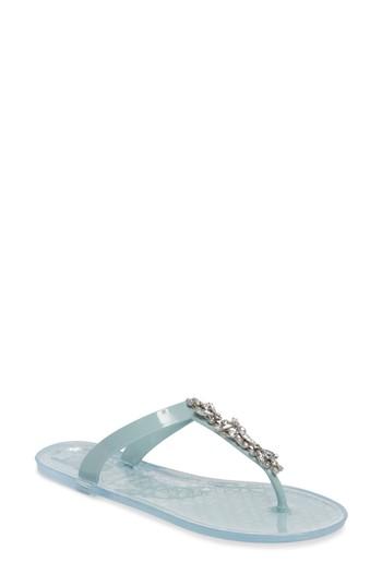 Women's Jewel Badgley Mischka Gracia Embellished Sandal M - White