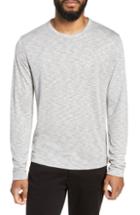 Men's Theory Gaskell Regular Fit Long Sleeve T-shirt, Size - Grey