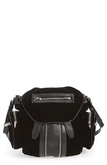 Alexander Wang Mini Marti Velvet & Lambskin Leather Backpack -