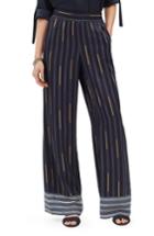 Women's Lafayette 148 New York Hester Stripe Pants - Blue