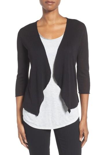 Women's Nic+zoe Open Blazer Cardigan - Black