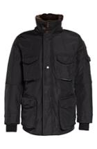 Men's Parajumpers 700 Fill Power Down Field Jacket With Faux Fur Collar - Black