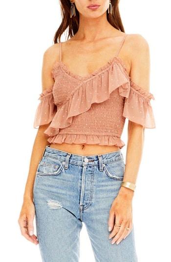 Women's Astr The Label Lilian Cold Shoulder Top