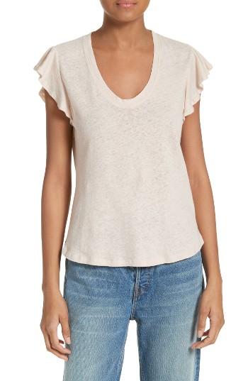 Women's La Vie Rebecca Taylor Washed Texture Jersey Tee - Brown
