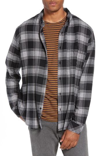 Men's Rails Lennox Slim Fit Plaid Sport Shirt, Size - Black