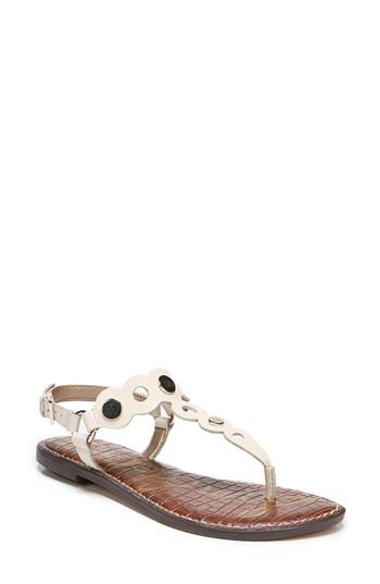 Women's Sam Edelman Gilly T-strap Sandal M - White
