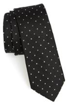 Men's 1901 Mirage Dot Silk Tie, Size - Black