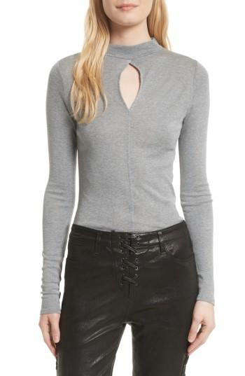 Women's Frame Keyhole Silk Top