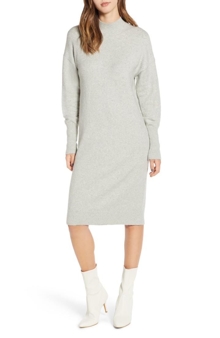 Women's Bp. Mock Neck Sweater Dress
