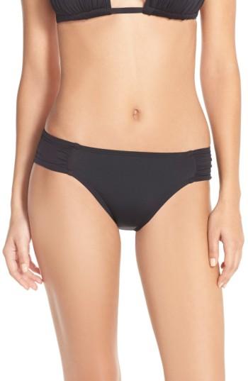 Women's La Blanca Island Goddess Hipster Bikini Bottoms - Black