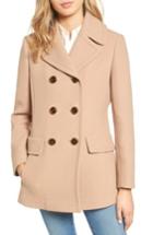 Women's Kate Spade New York Wool Blend Peacoat - Beige