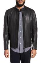 Men's Boss Jaylo Slim Fit Leather Moto Jacket R - Black