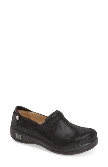 Women's Alegria 'keli' Embossed Clog -5.5us / 35eu - Black