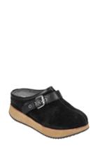 Women's Earth Lyra Buckle Clog M - Black