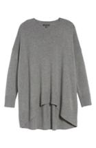Women's Eileen Fisher Cashmere & Wool Blend Oversize Sweater /x-large - Grey