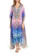 Women's Asa Kaftans Bora Bora Long Kaftan - Blue