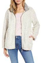 Women's Dylan Frosty Faux Shearling Stadium Jacket - Beige