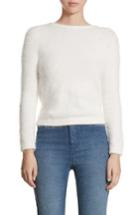 Women's Brandon Maxwell Drape Back Angora Blend Sweater - Ivory