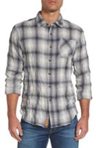 Men's Nifty Genius Truman Plaid Sport Shirt - Grey