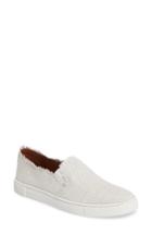 Women's Frye Ivy Fray Woven Slip-on Sneaker M - White