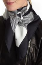 Women's Lafayette 148 New York Plaid Silk Scarf