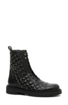 Women's Valentino Garavani Rockstud Quilted Combat Boot Us / 35eu - Black