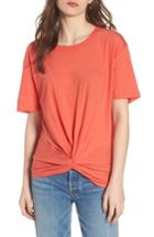 Women's 7 For All Mankind Knotted Front Tee - Orange