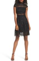 Women's Foxiedox Bravo Zulu Lace Fit & Flare Dress - Black