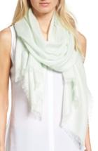 Women's Nordstrom Cashmere & Silk Wrap, Size - Green