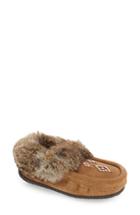 Women's Manitobah Mukluks Genuine Shearling And Rabbit Fur Mukluk Slipper M - Brown