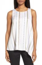 Women's Nordstrom Collection Stretch Silk Side Drape Top - Ivory