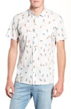 Men's Tori Richard Bite Size Trim Fit Camp Shirt, Size - White
