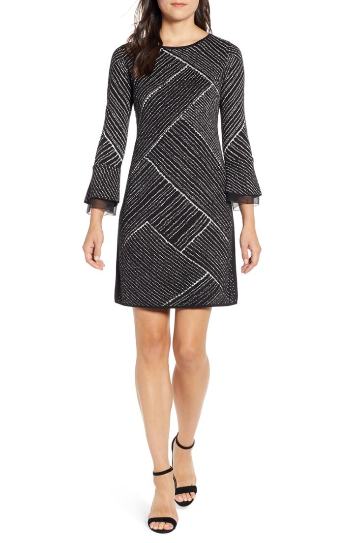 Women's Nic+zoe Finale A-line Sweater Dress - Black