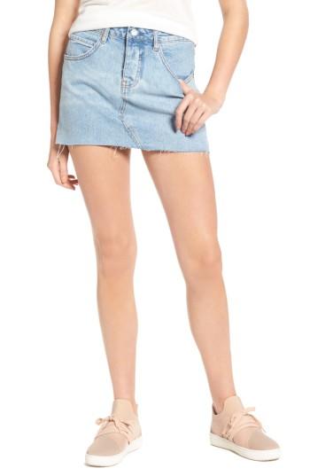 Women's Sincerely Jules Denim Miniskirt, Size - Blue