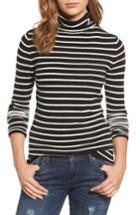 Women's Halogen Funnel Neck Cashmere Sweater - Black