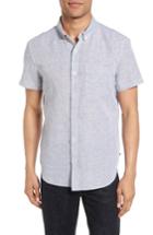 Men's Ag Nash Slim Fit Linen & Cotton Sport Shirt - Grey