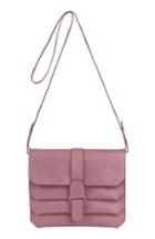 Senreve Pebbled Leather Crossbody Bag - Purple